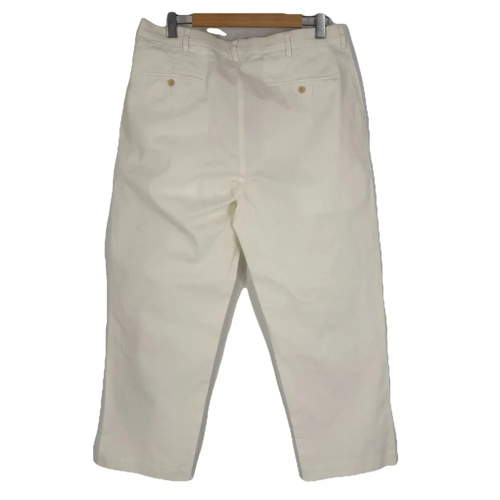 Polo‎ Ralph Lauren Mens Chino Pants Size 36 X 30 White Golf Resort Nautical